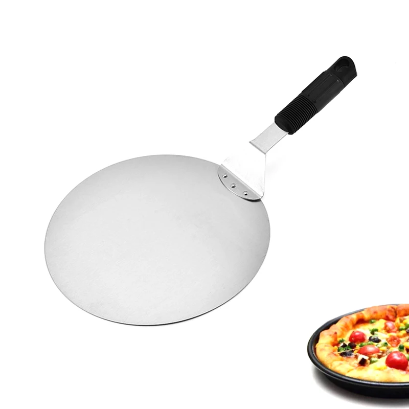10-дюймовая шпилька большой лопата со скругленным лезвием нож для пиццы для выпекания хлебобулочных изделий из нержавеющей стали Пицца посуда 10-дюймовая Шпилька, нож для пиццы безопасной передачи чайник толстый