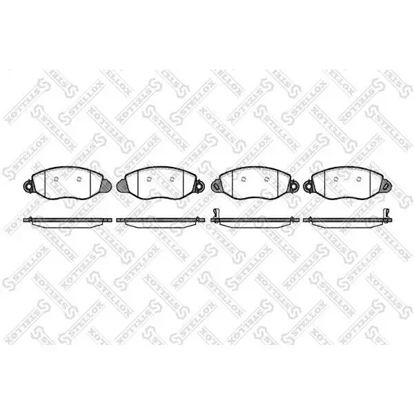 Колодки дисковые п. с антискрип. пл.\ Ford Transit 2.3/2.0Di-2.4
