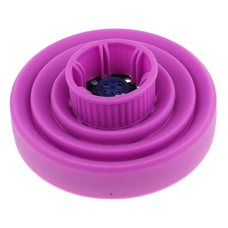 Универсальный складной кремний гель-фен для волос диффузор парикмахерский инструмент для укладки-фиолетовый