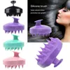 Mini Portable Silicone Hair Scalp Massage Comb Magic Hair Brush Soft Silicone Comb Shampoo Brush