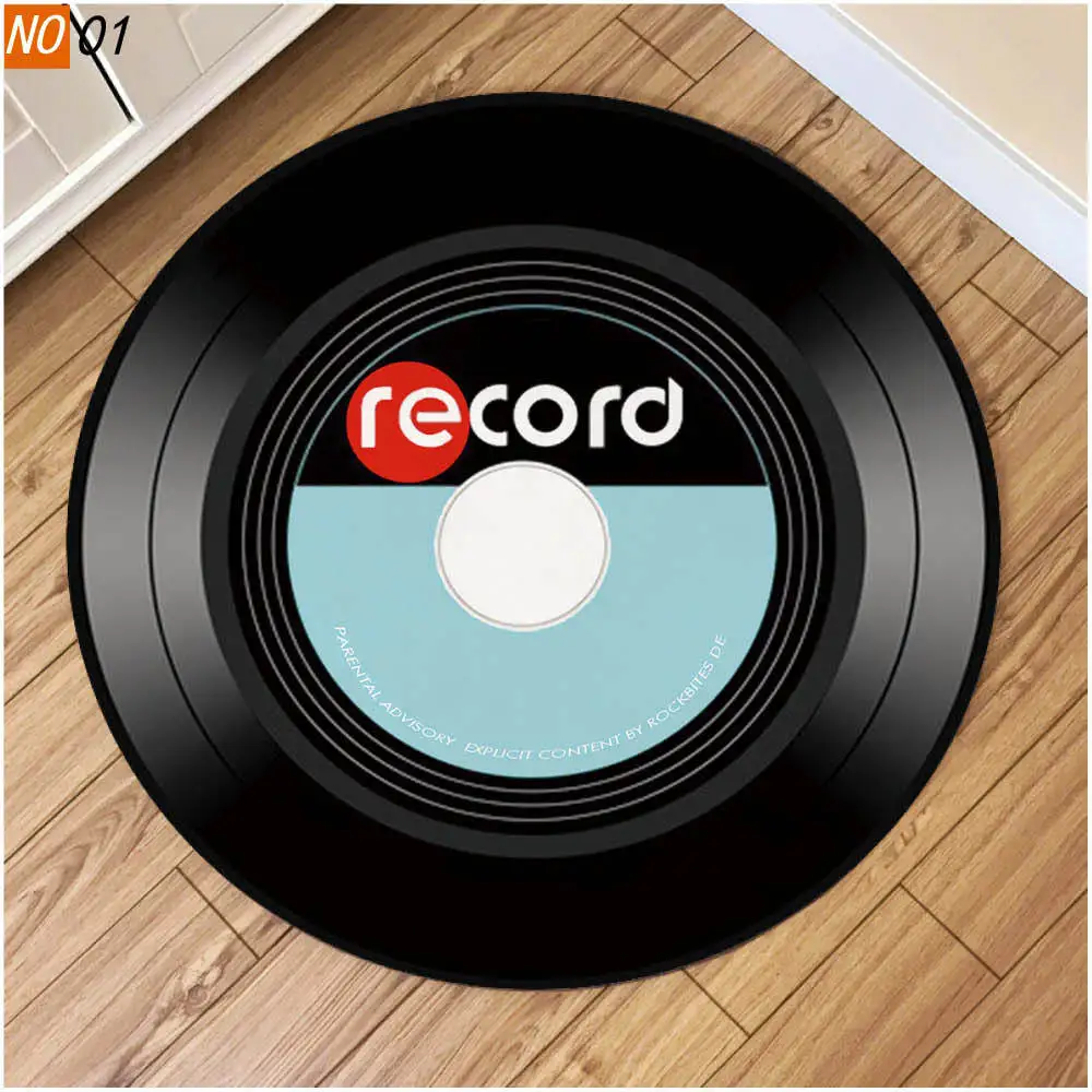 Круглый CD стол, ковер для гостиной, Европейский коврик, Нескользящая подушка для стула, ковер для детской комнаты, домашние коврики, модный современный ковер - Цвет: 1