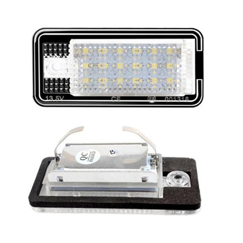 2pcs 18 LED 6500K License Number Plate Light Lamp For A3 S3 A4 S4 A6 C6 A8 S8 Q7 | Автомобили и мотоциклы