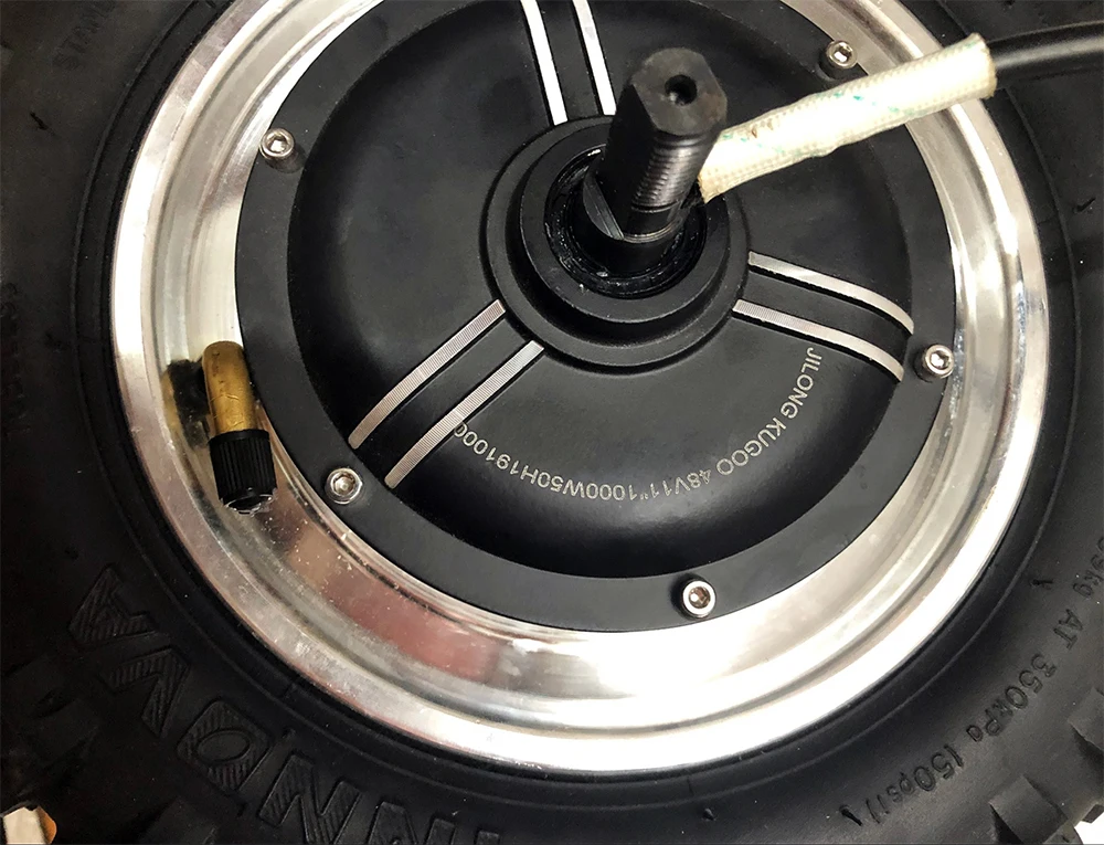 Discount High Speed Tyres 11 inch Hub Motor Kit 48V1000W1500W Electric Motorcycle Engine BuggyGearless Motor 60km/h Electric Kit Fat Tyre 34