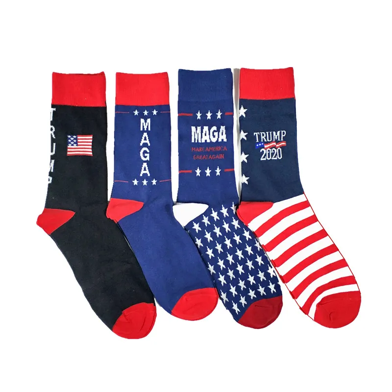 Набор мужских смешных носков MAGA Трампа 4 пары | Мужская одежда