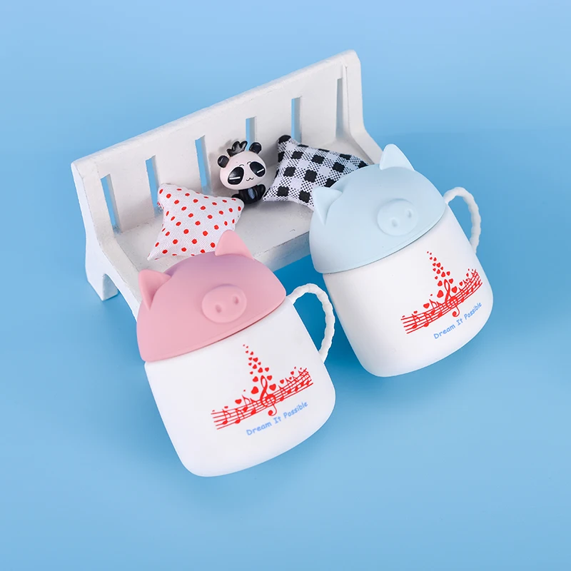 Pink and Blue Одна пара свинок стиль 3D чашки беспроводной Bluetooth наушники чехол Защитная крышка для Airpods чехол s зарядная коробка - Цвет: Pink and Blue