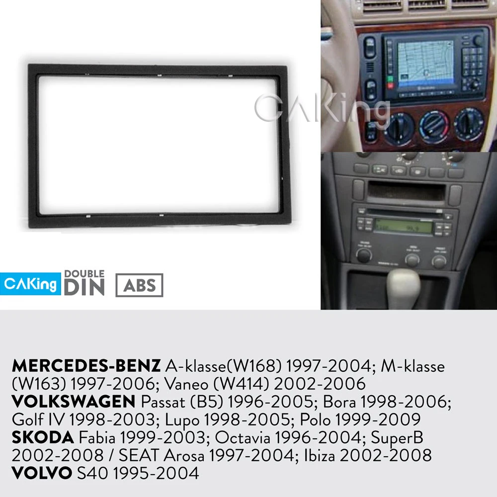 Автомобильная радиопанель Fascia Для Volkswagen Golf IV 1998 2003Lupo 2005 Комплект Polo Dash
