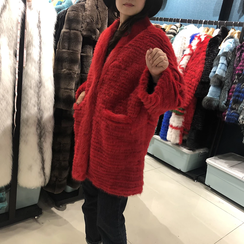 Real mink fur coat women winter Luxurious High-quality oversize new fashion style coat