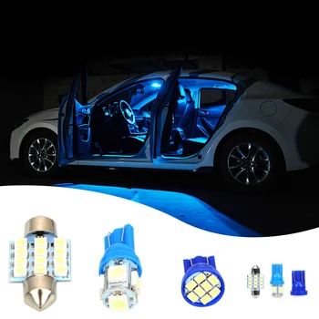 

LEEPEE Canbus Car LED Bulbs Sets Auto Interior Reading Light 13pcs DC 12V T10 1206 5050 Festoon 31mm 3528 12SMD