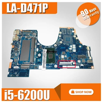 

for lenovo YOGA 710-14ISK LA-D471P 5B20L47383 laptop motherboard with i5-6200U cpu UMA 100% tested work