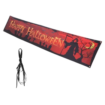 

1Pc Outdoor Halloween Party Banner Background Banner Wall Decoration Backdrop