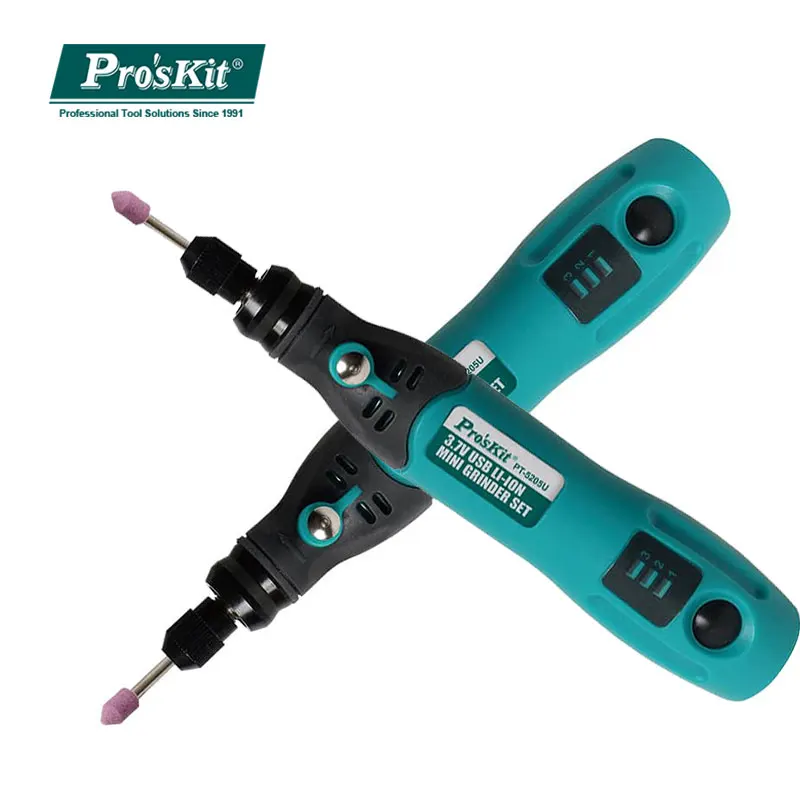 

Pro'skit PT-5205U USB charging Electric Grinder Set Mini grinding Drill with Rotary Tool Bits for Milling Polishing Drilling