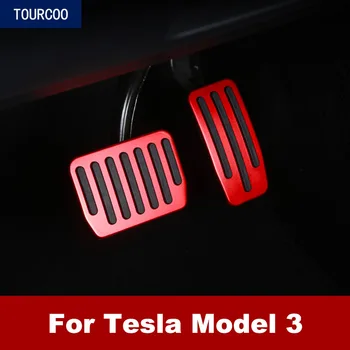 

Car Styling Gas Brake Pedals Protection Cover for Tesla Model 3 Aluminum Alloy Car Modification Accessories