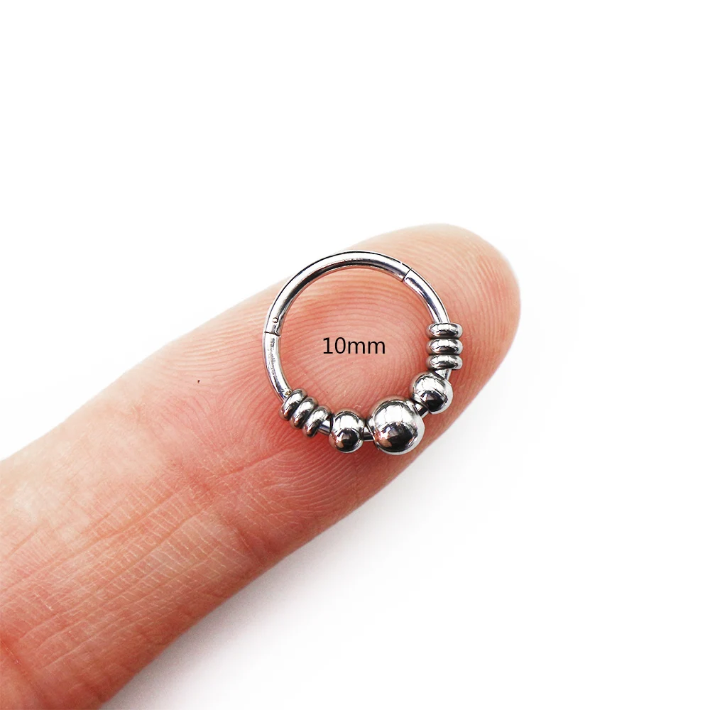 Piercing Oreille 8mm Anneau Segmenté Clicker En Acier Chirurgical - Pour Piercing Hélix, Conque, 8 Mm Anneau Oreille 8 Mm