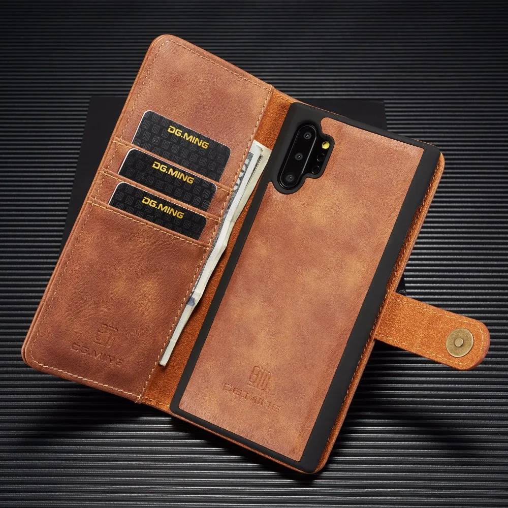 DG MING A7 A9 A6 плюс магнит кожаный чехол для samsung galaxy NOTE10 плюс S10 5G J4plus A10 A20 A30 A40 A50 A70 крышка