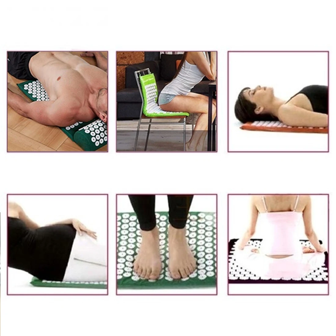 Hot selling Shiatsu cushions relieve pressure acupuncture yoga acupressure massage pads high quality healthy lifestyle massage