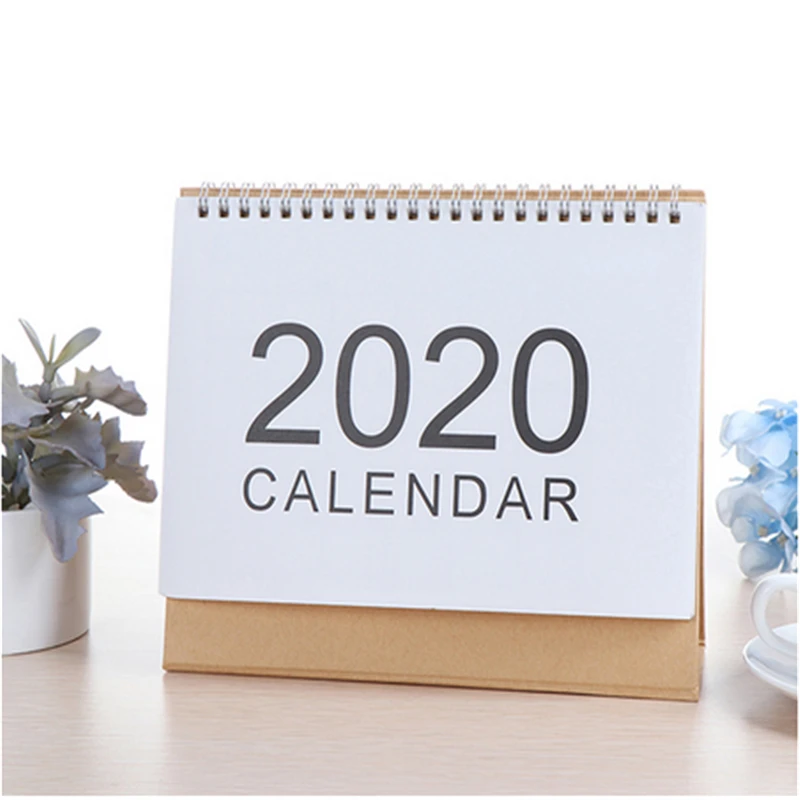 

1pc 2020 Desktop Wall Calendar 2019 Monthly Plan Daily Schedule Planner kawaii School supplies