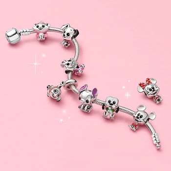 

Dinglly Cheshire Cat Stitch Bruto Charm Bracelet Bangle With Clown Fish Charms DIY Bracelet For Women Gir Kidsl Jewelry Gift