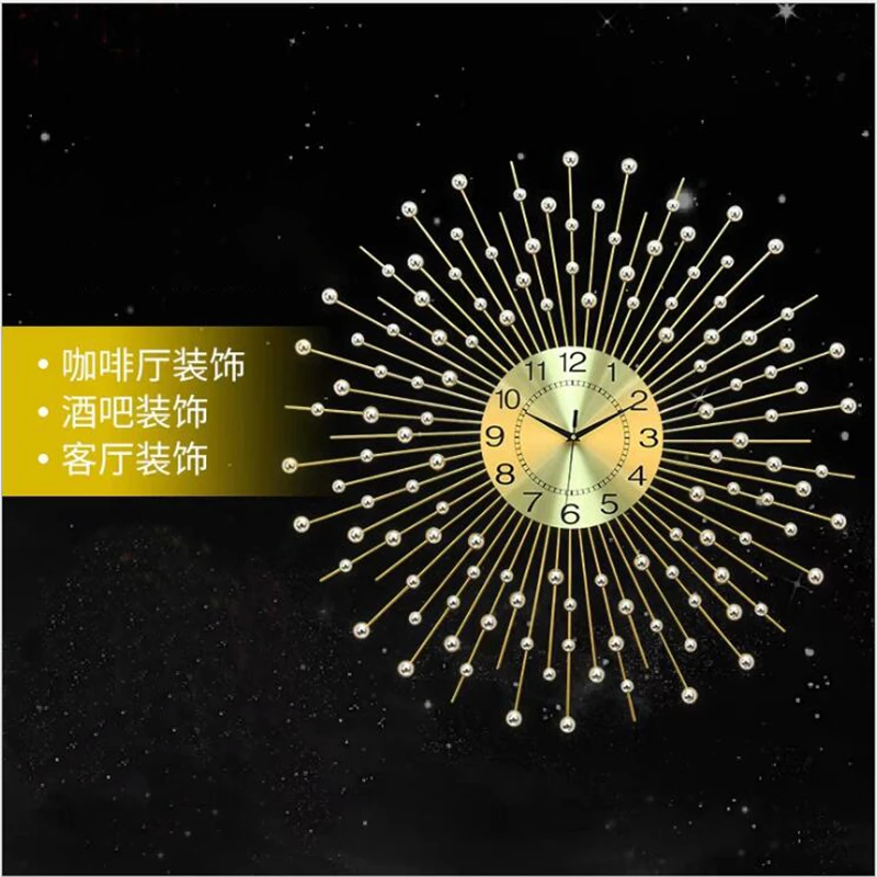 

European Creative Wall Clock Wrought Iron Decorative Clocks Living Room Clock Wall Clock Shabby Chic Best Selling 2018 Products