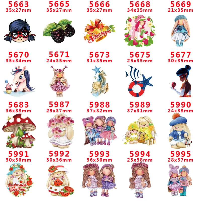 

Free shipping 30 pcs cartoon character planar resin PR 5663