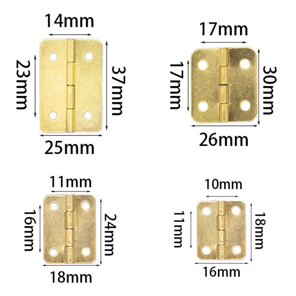 20pcs 1'' Brass Mini Door Hinges 1mm Thickness Brass Hinges For Furniture  Cabinet Kitchen Door Butt Hinges - Door Hinges - AliExpress
