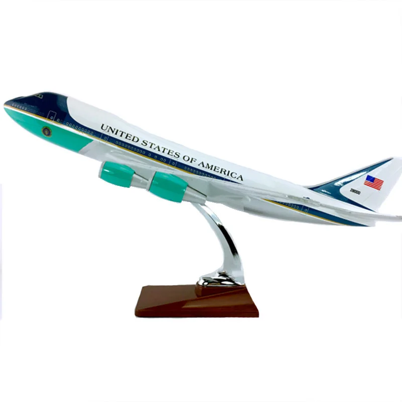 

47CM 1/150 Airplane Boeing B747-200 Plane Model Air Force One alloy airframe Alloy toys fixed-wing aircraft Collectible Display