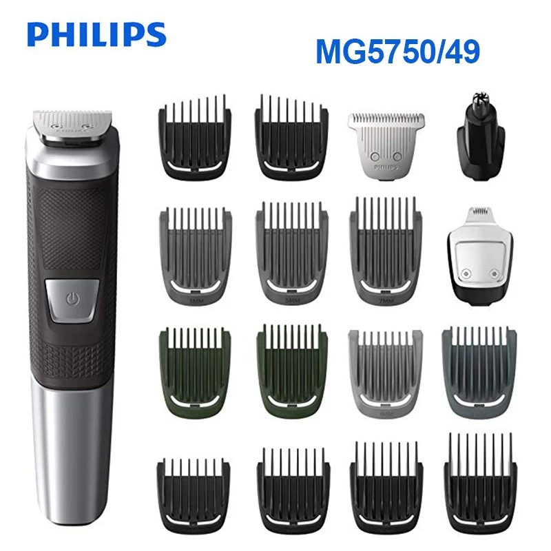 100% Оригинальные Philips многофункциональные электробритвы машинка для стрижки волос Norelco MG5750/49 многофункциональные триммеры серии для мужчин 100% Оригинальные Philips многофункциональные электробритвы машинка для стрижки волос Norelco MG5750/49 многофункциональные триммеры серии для мужчин