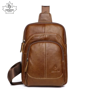 

Genuine Leather Bag Shoulder Bags For Men Messenger Bag Luxury Handbag High Quality Crossbody Bags 2019 Fashion Flap ZZNICK