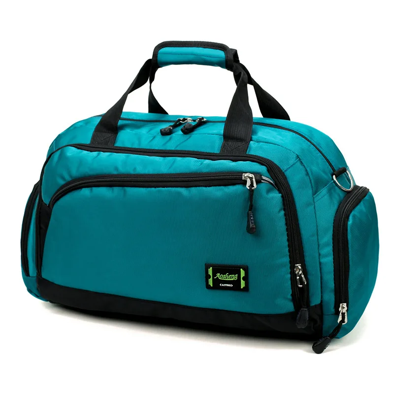 Сумки для спортзала, мужские спортивные сумки для фитнеса, цилиндрическая спортивная сумка на одно плечо, женские сумки, сумки для путешествий, нейлоновые водонепроницаемые сумки, посылка - Цвет: Green