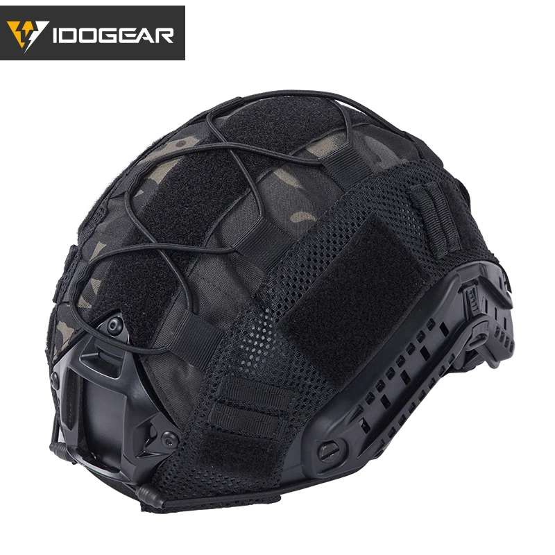 Idogear Tactische Multi-Camouflage Helmhoes Voor Ops-Core Snelle Pj-Helm Paintball Wargame Gear Cs Snelle Helmhoes 3802