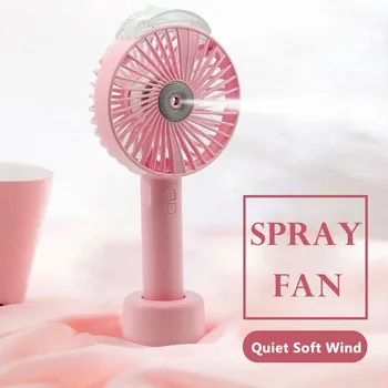 

Portable Water Spray Mist Fan Electric USB Rechargeable Handheld Mini Fan Cooling Air Conditioner Humidifier for Outdoor