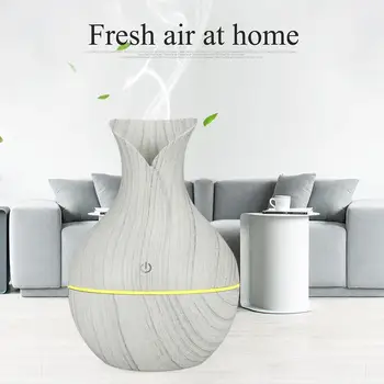 

Mini USB Electric Aroma Air Diffuser 130ML Wood Ultrasonic Air Oil Humidifier Maker Mist Essential For Home Cool Aromathera S4H7