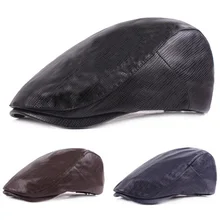 Мужская классическая Кепка, искусственная кожа, гольф, для вождения, Гэтсби, головные уборы, повседневный газетный берет, шляпа