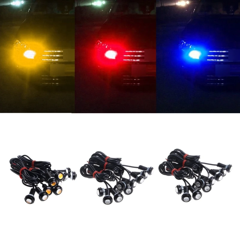 

10 Pcs High Power 9W Car LED 12V Eagle Eye 18mm Car Motor Fog DRL Backup Light