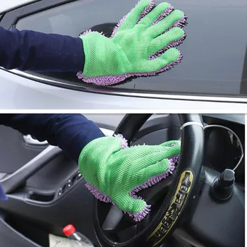 

5-Finger Soft Car Washing Gloves Cleaning Brush For Car And Motorbike Washing Drying Towels Car Styling