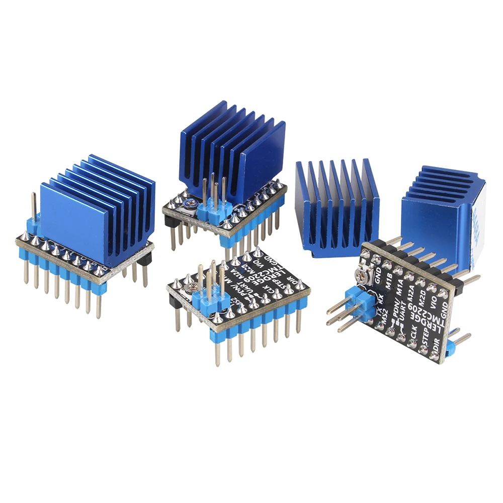 Lerdge-stepper Motor Driver Tmc2209 Uart vs Tmc 2208 A4988 Lv8729 Peças de Impressora 3d Stepstick 2.0a Ultra Silencioso Ender3 - Imagem 3