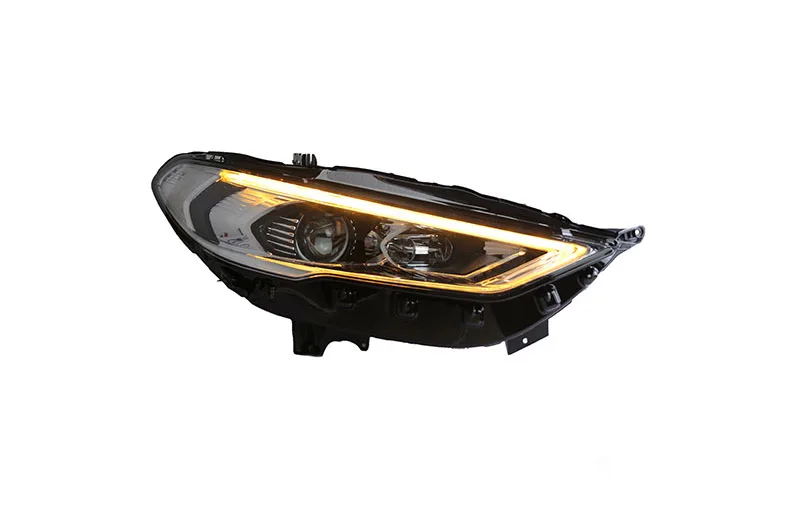 Turn to yellow light Автомобильный Стайлинг Головной фонарь для Ford Mondeo фары для Fusion фары динамического рулевого управления DRL H7 D2H Hid биксеноновый луч - Цвет: Turn to yellow light