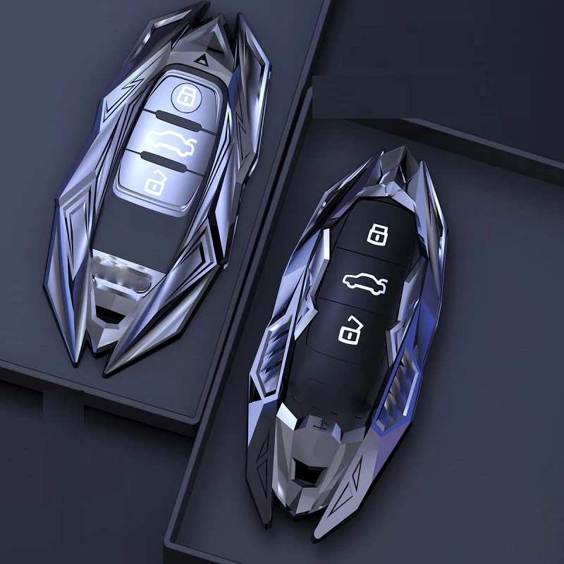 Zinc Alloy Car Smart Key Case Cover Fob Shell For Audi A1 A3 Q2L Q3 S3 S5 S6 R8 TT TTS Q7 Q5 A6 A4 A4L Q5L A5 A6L A7 A8 Q8