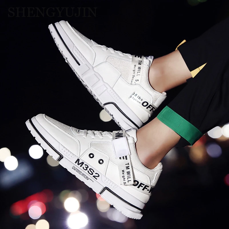 

Leader Show Men's Fashion Casual Shoes High Top Sneaker 2019 Spring New Men Shoes High Quality Non-slip Walking Shoe Zapatillas