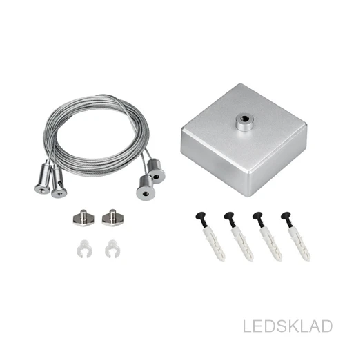 023412 Подвес S2-LINE 2x4m Long Set (Silver Box Pad 15x2mm) (ARL Металл)-1компл. Arlight | Лампы и освещение