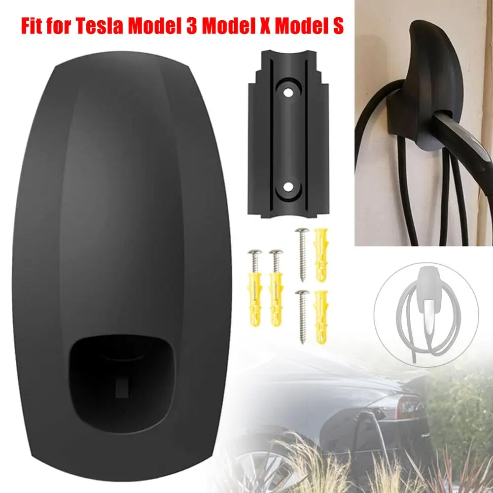 

Black Charger Cable Connector Bracket Holder For US version Tesla Model 3/X/S