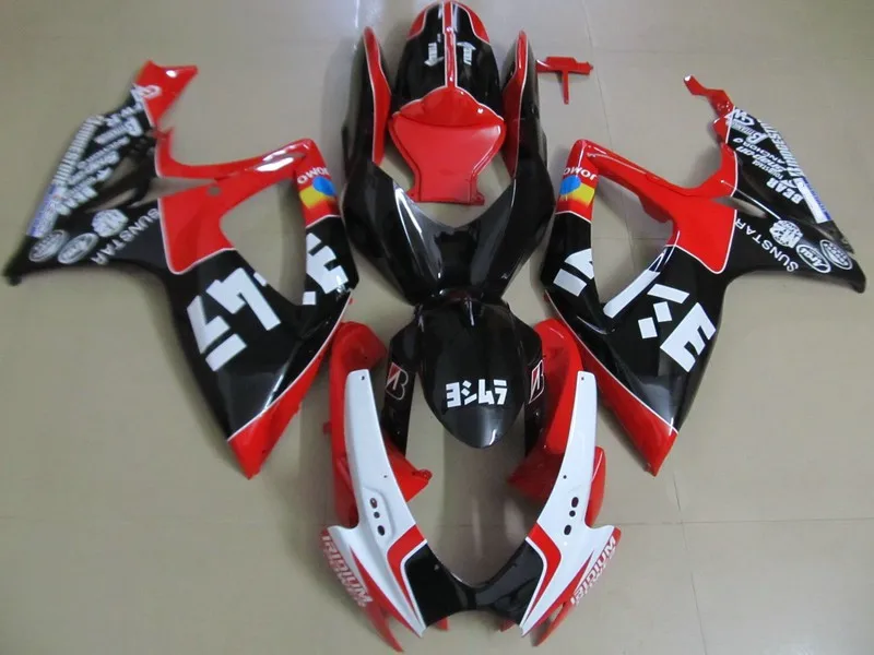 Набор обтекателей мотоцикла для SUZUKI GSXR 600 750 K6 06 07 GSXR600 GSXR750 2006 2007 ABS красные черные