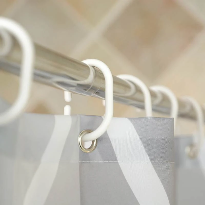 Waterproof Shower Curtain with 12 Hooks Geometric Printed Water Drop Pattern Polyester Cloth Bathroom Accessories shower curtains