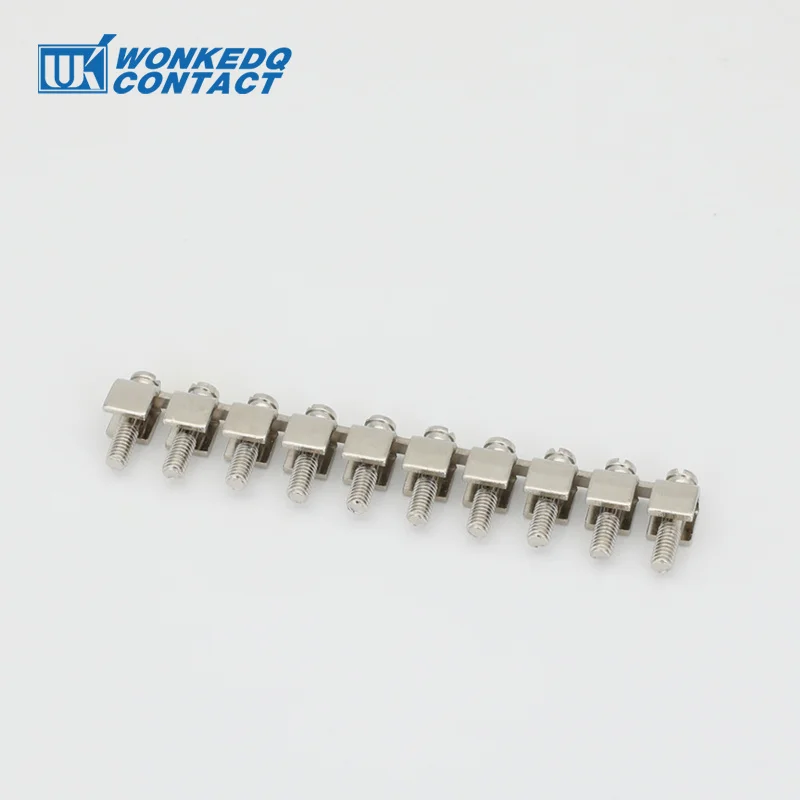 Wiring Jumpers For UK10N UK10 Wire Strip Connector FBI 10-10 DIN Rail UK Terminal Block Accessories Fixed Bridge 1Pc wire connectors din rail terminal block jumper bridge