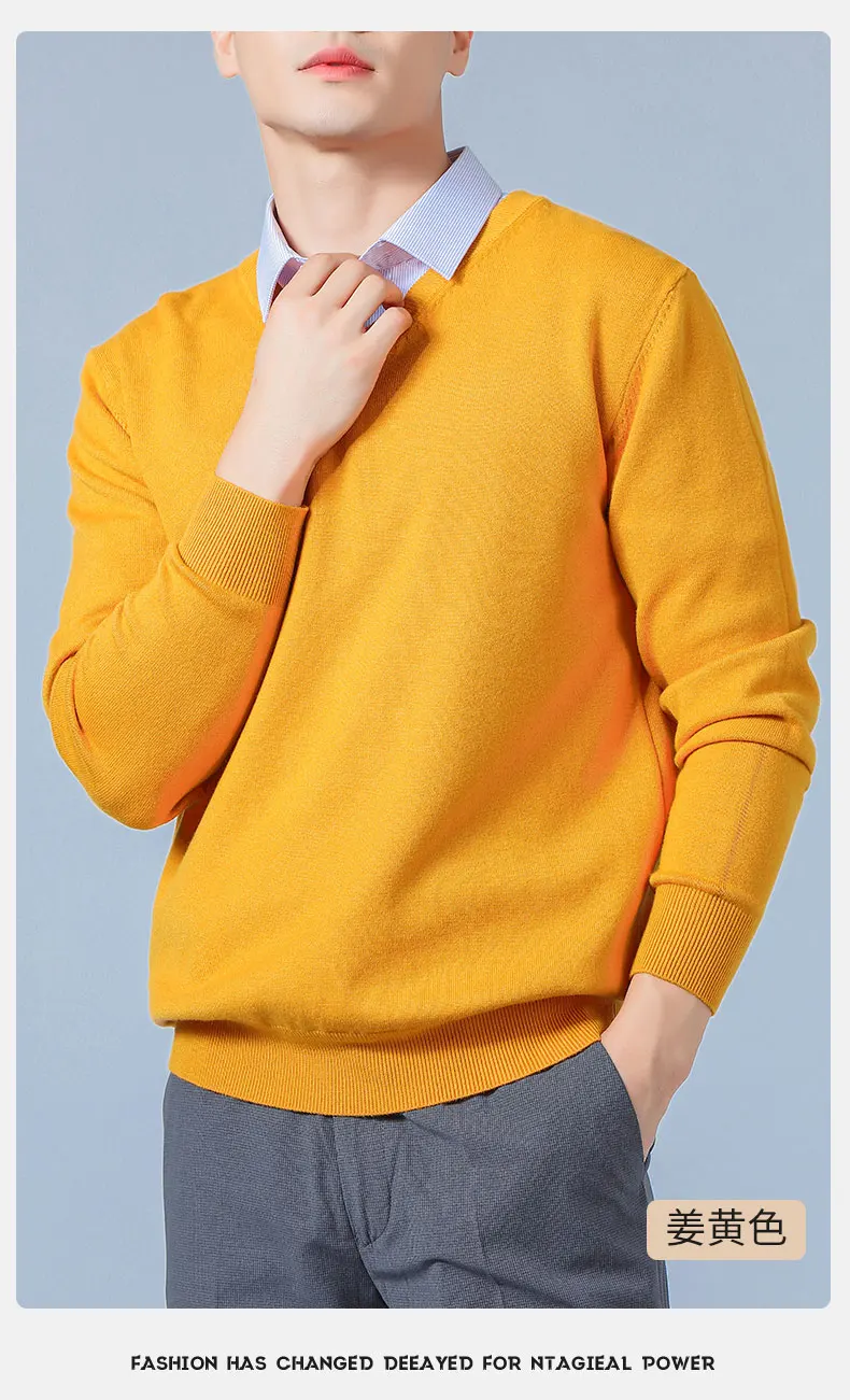 mens cardigan sweater Men Cashmere Sweater Autumn Winter Soft Warm Jersey Jumper  Pull Homme Hiver Pullover V-Neck Knitted Sweaters designer sweaters for men