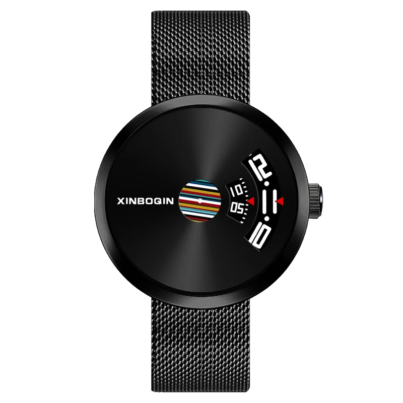 XinBoQin3111 mannen horlogees Mannen Roestvrij Staal Quartz Man Horloge Waterdicht Relogio Masculino Fashion Creatieve Mannelijke