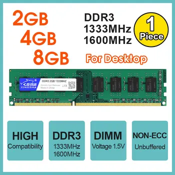 

8GB 4GB 2GB DDR3 1333MHz 1600MHz 1866MHz PC3 Desktop RAM Module Non-ECC Unbuffered DIMM 1.5V 240-Pin Memory Upgrade Stick