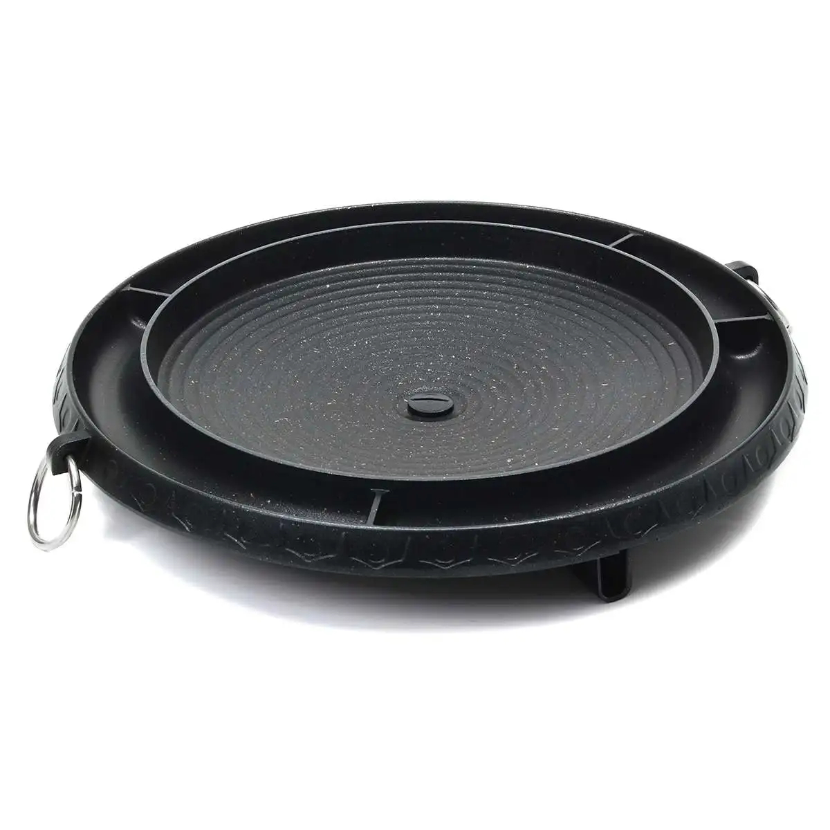 

Picnic BBQ Roasting Steak Pan Non Stick Roast Fried Pot Plate Pan Home Cookware Aluminum Korean Barbecue Plate for Stovetop