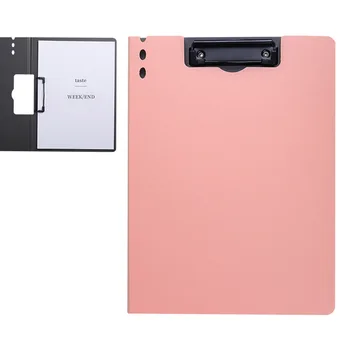 

A4 Document Organizer Stationery Home Office Vertical Type Protective Cover With Metal Clip Conference PP School File Folder