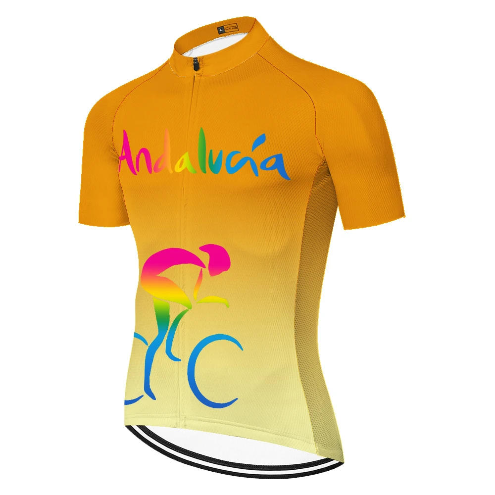 ANDALUCIA Malliot Ciclismo Hombre MTB Maillot Bike Shirt Jersey ProTeam Bicycle Clothing Spain Cycling Jersey