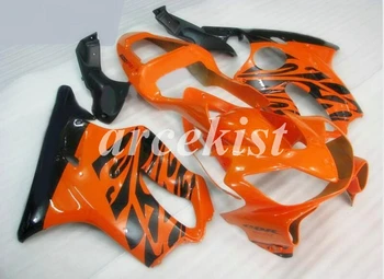 

New ABS Motorcycle Full Fairings Kit Fit For HONDA CBR600 F4i 2001 2002 2003 01 02 03 bodywork set Custom orange black glossy